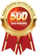Law Firm 500 Fastest Growing Law Firms in the US 2020 Honoree